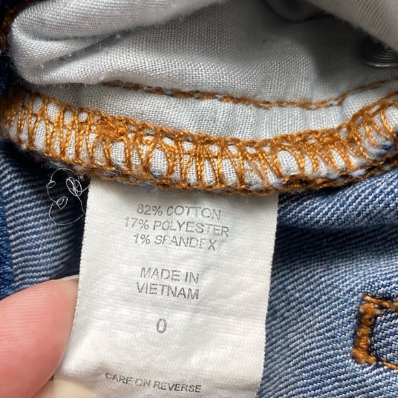 NY&C Women's Size 0 Blue Denim Rolled
Cuff Shorts - Picture 9 of 9